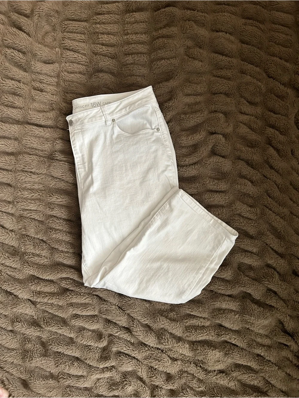 Westport White Stretch Capri Jeans